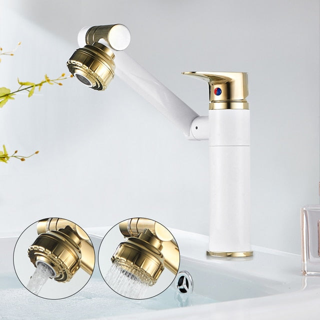 Ortekor Elegant Collection | Kitchen Faucet with 360° Rotation & Dual Spray Mode | Durable Brass Design for Versatile Washing
