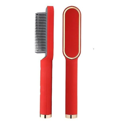 Heated Straightening Brush Comb for Silky Smooth Hair Styling with Ionic Technology 5 Heat Settings for All Hair Types Quick Salon Results