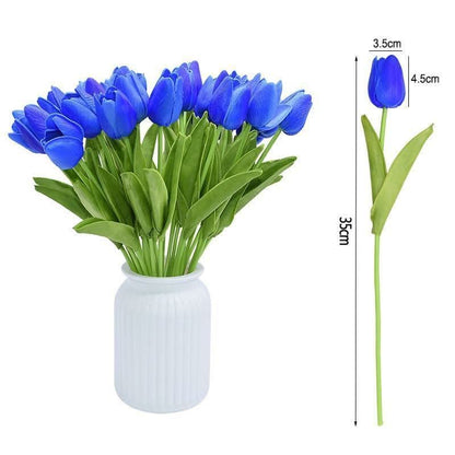 TULIPLUME – Faux Floral Arrangement for Graceful Table Décor