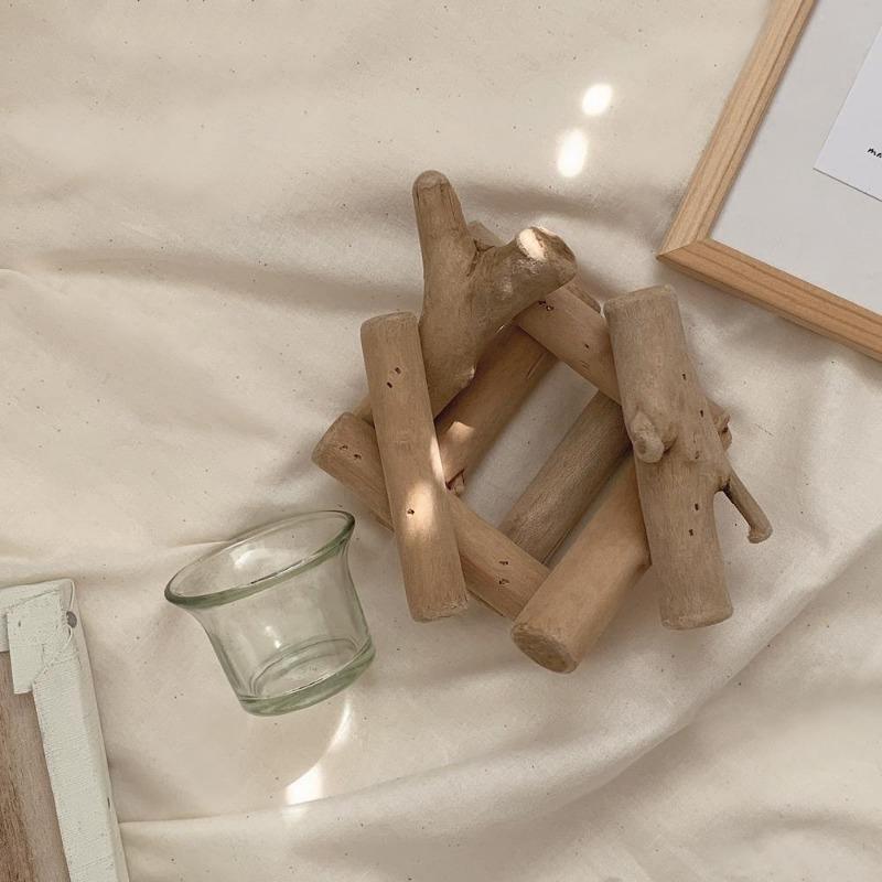 Handcrafted Beachwood Glow Candle Holder