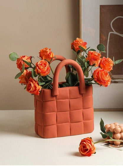 Woven Elegance Garden Vase