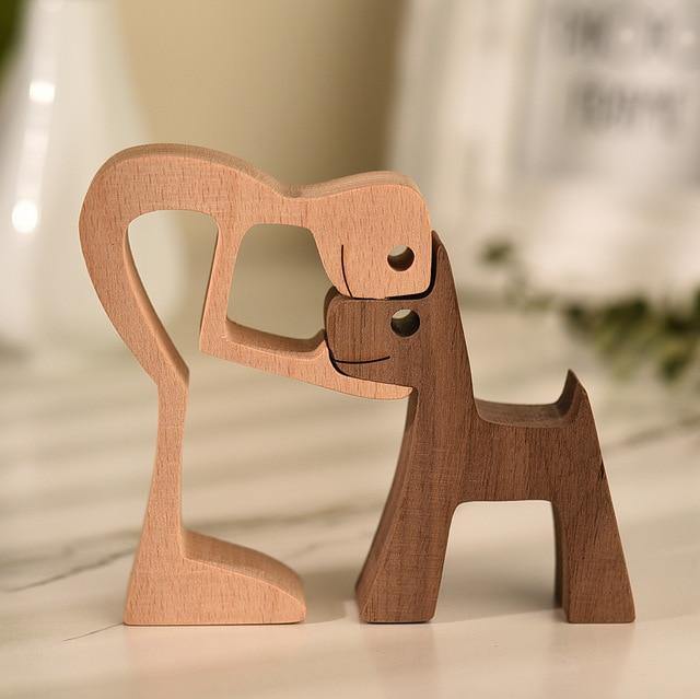 Wooden Figurines for Man's Best Friend