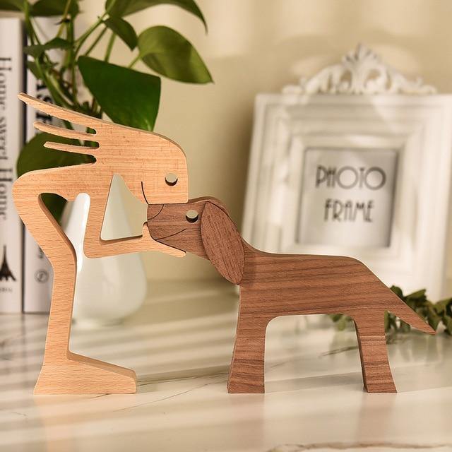 Wooden Figurines for Man's Best Friend