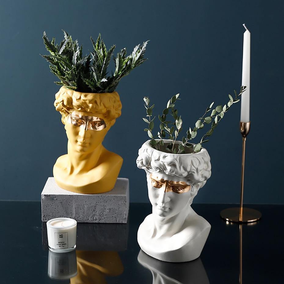Majestic David - Ceramic Planter Sculpture