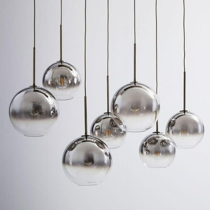 Stylish Brass Pendant Light with Glass Shade