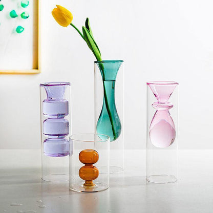 Elegant Glass Bubble Vases