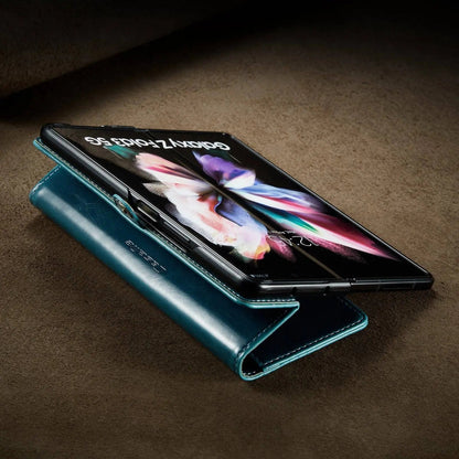 Folio Wallet Case for Samsung Galaxy Z Fold 3 – Genuine Leather Cover with Card Slots for Samsung Z Fold 3 5G – Full Protection Phone Pouch