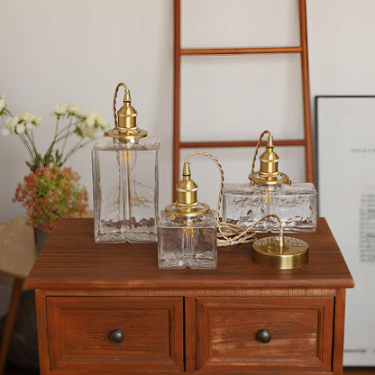 Ribbed Glass Globe Hanging Light Fixture with Brass Accents for Dining Areas and Entryways