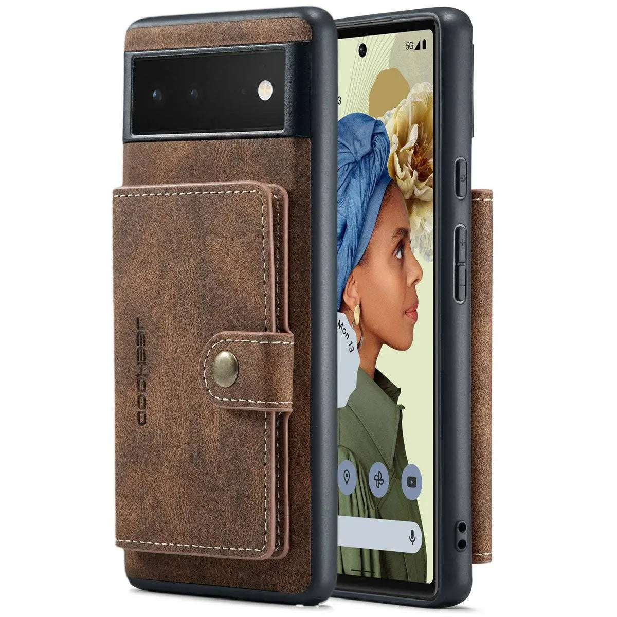 Folio-Style Phone Cover with Card Slots for Google Pixel 6 and Pixel 6 Pro – Premium Finish Flip Case