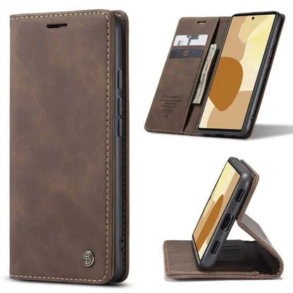 Premium Folio Phone Cover with Card Slots for Google Pixel 6 & 6 Pro – Leather-Finish Flip Case
