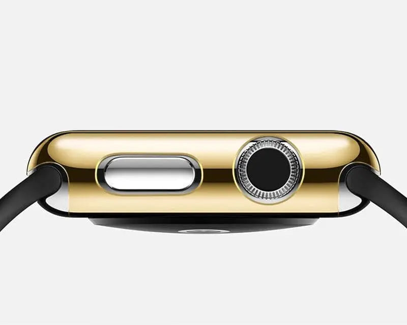 Snap-On Shield for Apple Watch – Full-Edge Guard with Screen Film – 38mm to 44mm Series 1/2/3/4 – Five Finishes