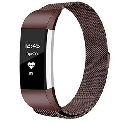 Adjustable Stainless Steel Mesh Fitness Tracker Band for Fitbit Charge 3 & 4 | Replacement Strap Wristband with Magnetic Clasp in Multiple