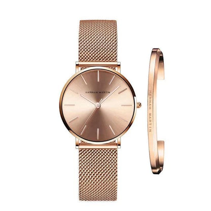 Women's Stainless Steel Watch with Adjustable Band – Water-Resistant Quartz Wristwatch for Everyday Wear & Special Occasions