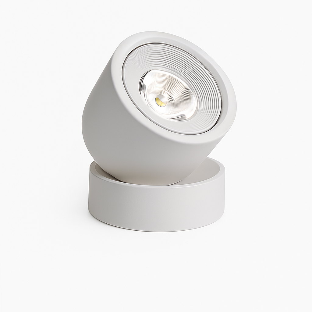 Adjustable Surface Mount LED Spotlight – 7W COB Ceiling Accent Light with 360° Rotation for Home & Commercial Use