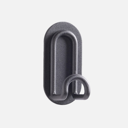 Adhesive Metal Hooks for Bathroom & Kitchen Storage — Dual-Hook Design, No Drilling, Lightweight Organizer for Keys, Towels, Accessories