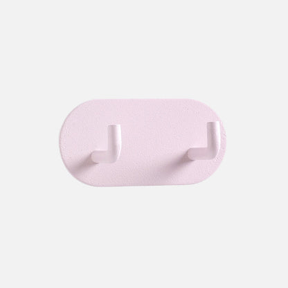 Adhesive Metal Hooks for Bathroom & Kitchen Storage — Dual-Hook Design, No Drilling, Lightweight Organizer for Keys, Towels, Accessories