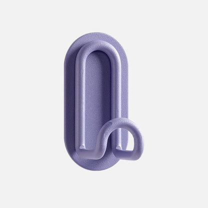 Adhesive Metal Hooks for Bathroom & Kitchen Storage — Dual-Hook Design, No Drilling, Lightweight Organizer for Keys, Towels, Accessories