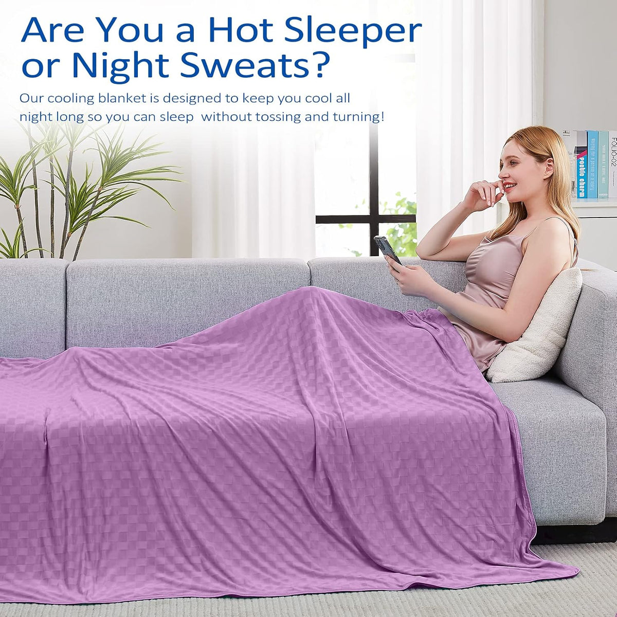 ChillEase | Cooling Blanket for Hot Sleepers with Arc-Chill Technology | Soft & Breathable for Year-Round Comfort