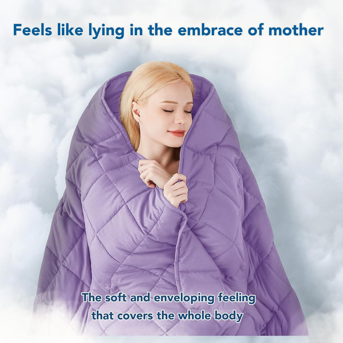 Cozy Comfort | Weighted Blanket with Cooling Microfiber | All-Season Softness for Ultimate Relaxation