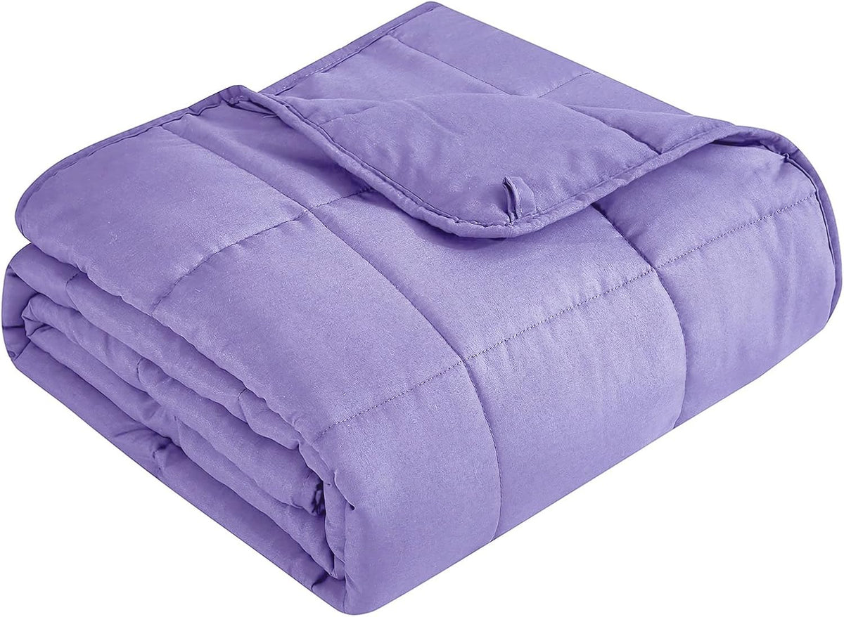 Cozy Comfort | Weighted Blanket with Cooling Microfiber | All-Season Softness for Ultimate Relaxation