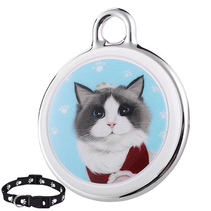Bluetooth Cat Locator Tag with GPS Positioning and Sound Alert for Indoor & Outdoor Felines