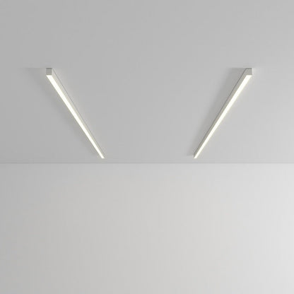 Linear LED Flush Mount Ceiling Light 47-inch Black Fixture for Bedroom Living Room Hallway Contemporary Minimalist Home Lighting