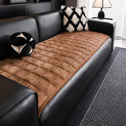 Couch Protector Pad – Grip-Back Furniture Throw for Dogs & Cats – Microfiber Cushion Shield
