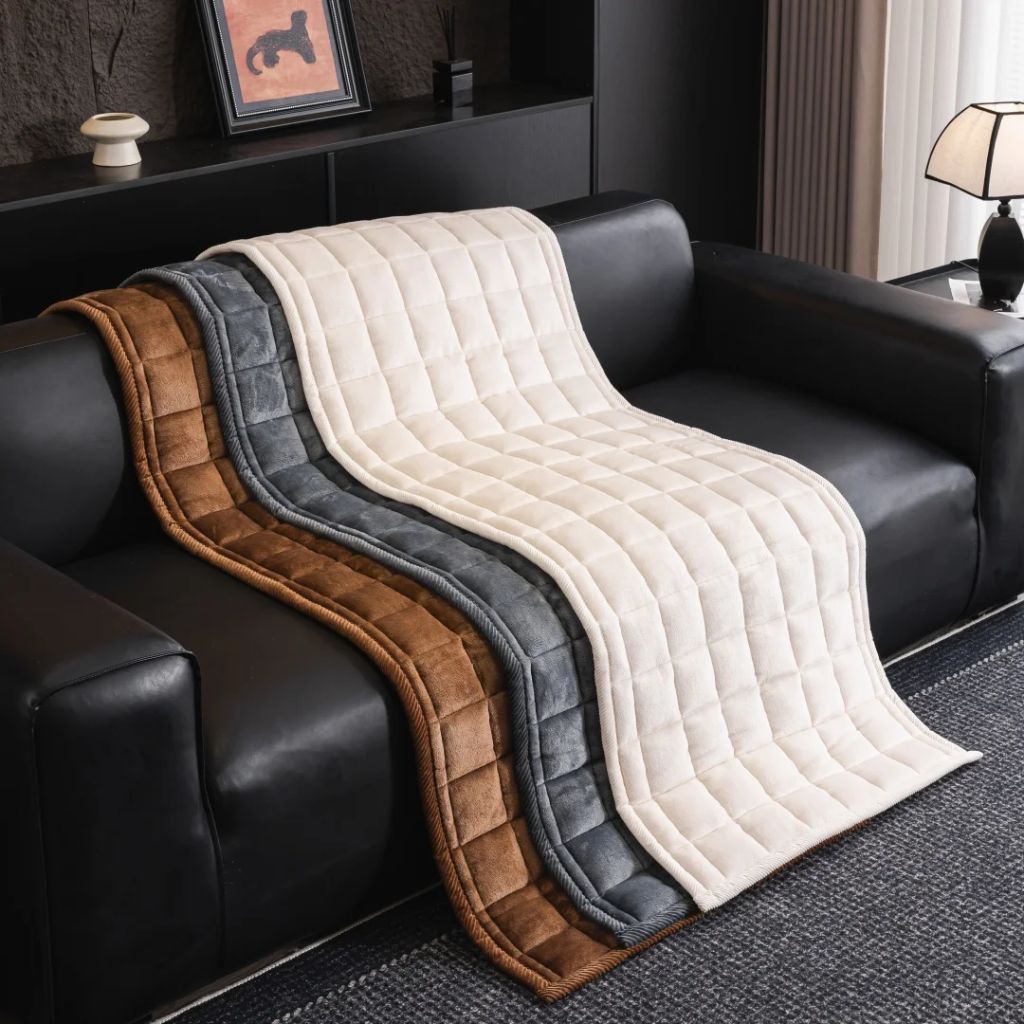 Couch Protector Pad – Grip-Back Furniture Throw for Dogs & Cats – Microfiber Cushion Shield