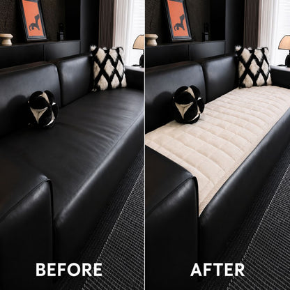 Couch Protector Pad – Grip-Back Furniture Throw for Dogs & Cats – Microfiber Cushion Shield