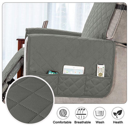Ortekor Comfort Haven | Universal Soft Recliner Chair Cover with Cozy Quilted Fleece | Stylish Protector for Ultimate Relaxation