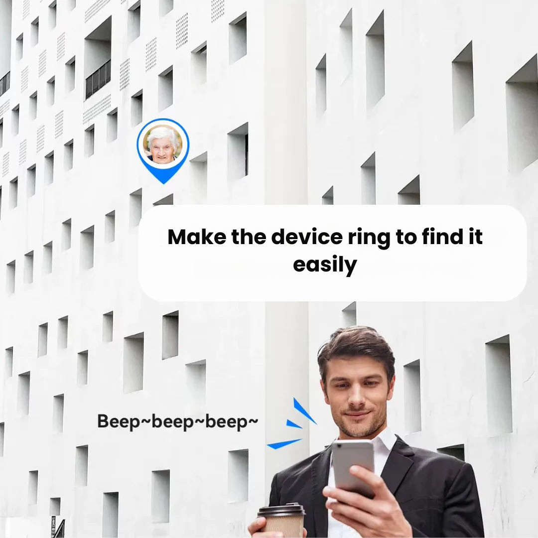 Wearable Location Monitor for Elderly Adults – Clip-On Find My Tracker with Year-Long Battery & Waterproof Housing