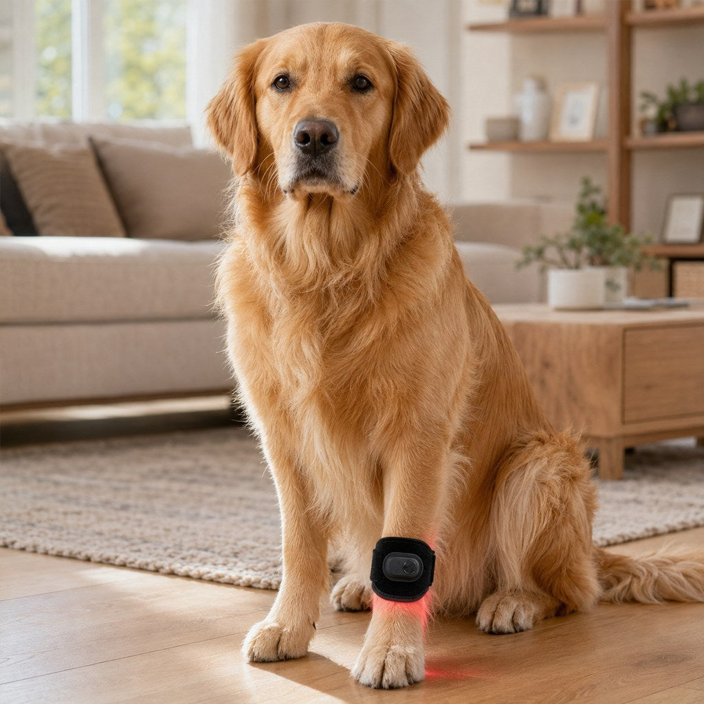 Ortekor Rechargeable Dog Red & Near-Infrared Leg Wrap – Cord-Free At-Home Care for Senior Dogs & Post-Activity Comfort