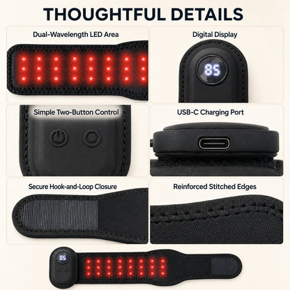Ortekor Rechargeable Dog Red & Near-Infrared Leg Wrap – Cord-Free At-Home Care for Senior Dogs & Post-Activity Comfort