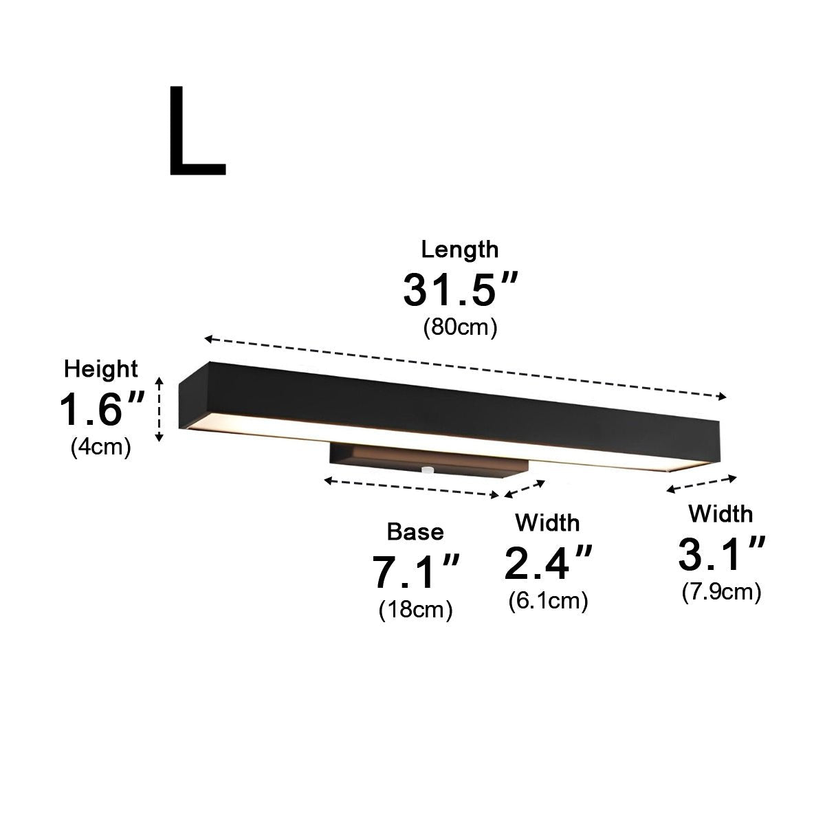 Motion Sensor Outdoor Wall Light Black Stainless Steel LED Sconce for Entrance Porch Doorway Waterproof Modern Exterior Fixture 12.6 in