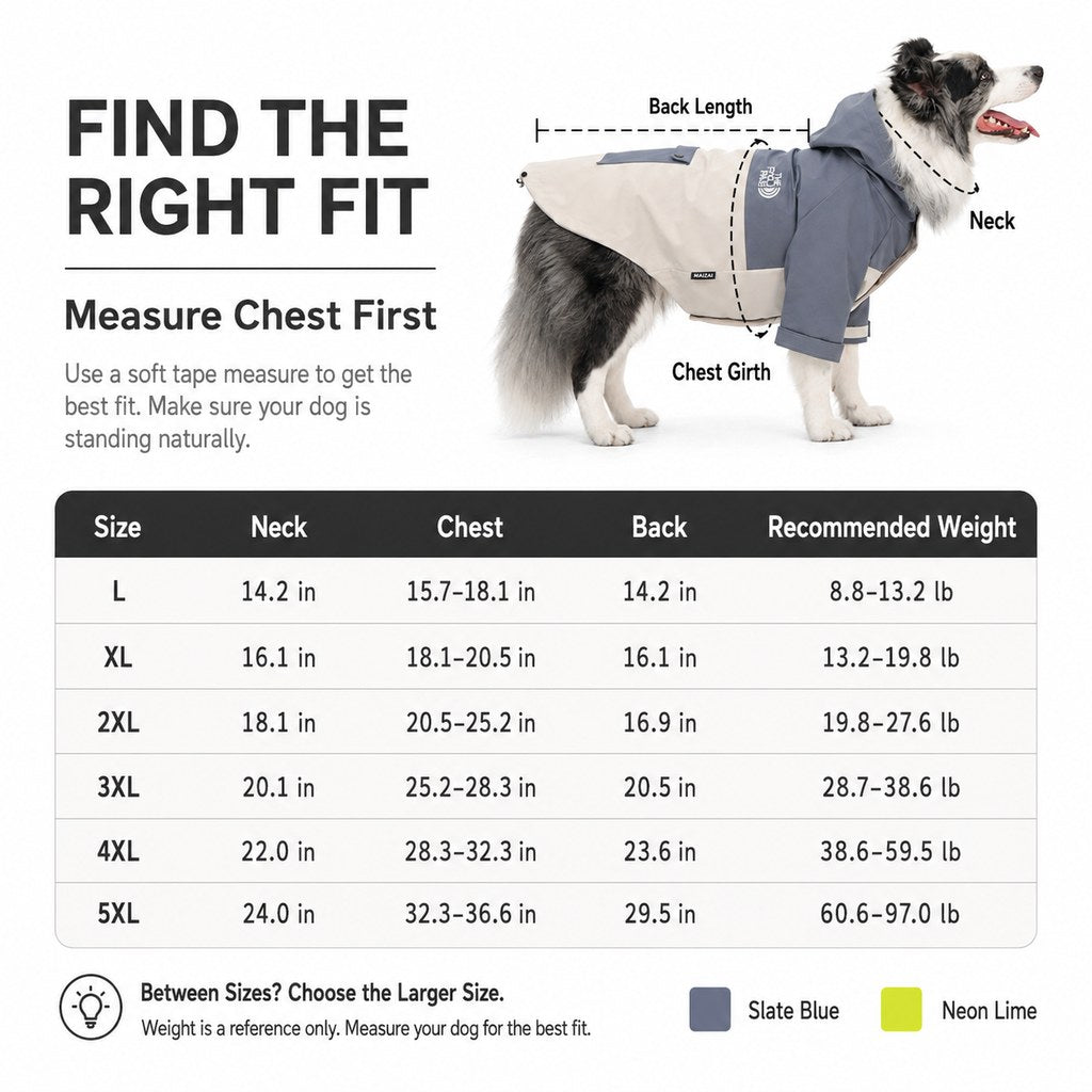 Ortekor Lightweight Water-Resistant Dog Windbreaker – Rain & Wind Coverage for Chilly Walks