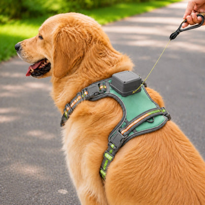 Ortekor 2-in-1 Reflective Dog Harness with Built-In Retractable Leash for Daily Walks - Close Control for Pulling Dogs