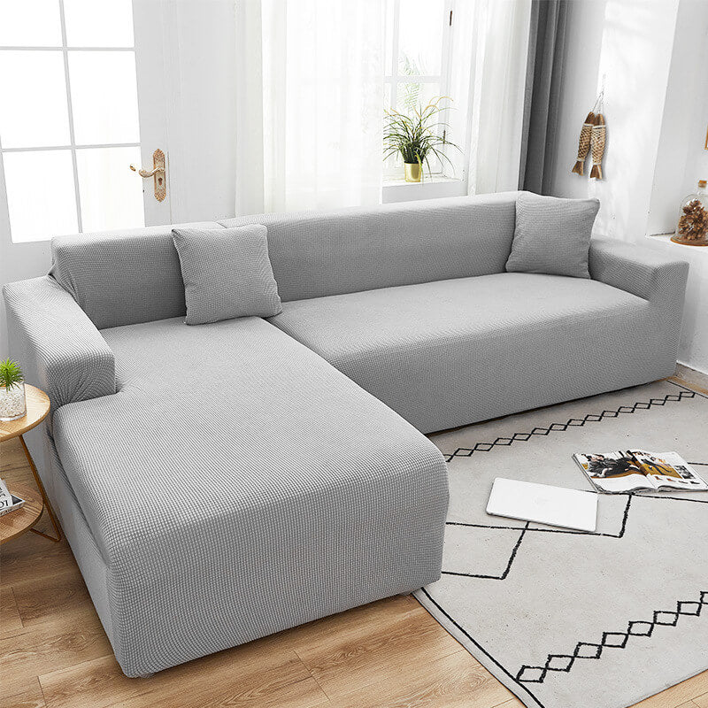 Stretch Sofa Cover Slipcover with Non-Slip Foam Strips for Living Room Furniture Protection