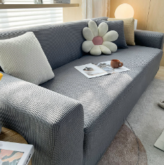 Stretch Sofa Cover Slipcover with Non-Slip Foam Strips for Living Room Furniture Protection