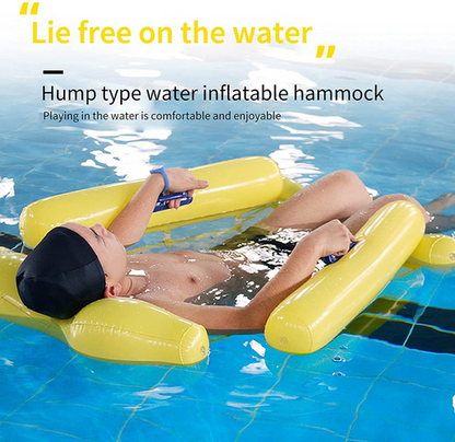 Ortekor Inflatable Pool Float Hammock with Double Lock Inflation | Comfortable and Portable Floaties for Relaxation
