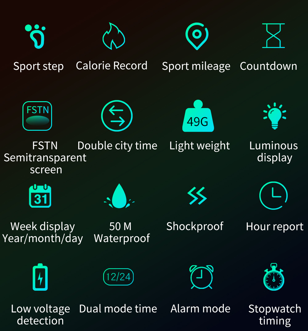 Outdoor Explorer | Digital Step Counter Watch with Waterproof Design | Ideal for Fitness Tracking
