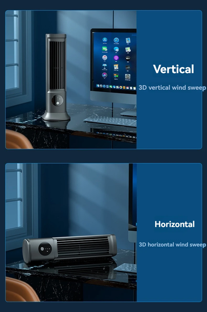 Compact Cool Breeze | Desktop Fan with Evaporative Cooling | Small Size for Personal Comfort
