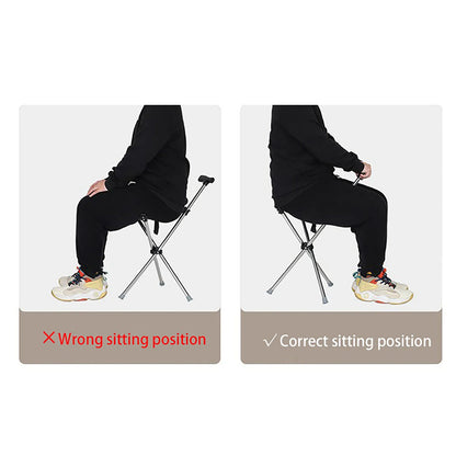 Folding Walking Cane with Built-In Seat – Adjustable Height Mobility Aid & Portable Stool for Seniors, Travel & Outdoor Use