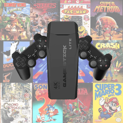 Classic Gaming Stick With 15,000+ Retro Titles HDMI Plug-and-Play Wireless Controller Bundle Home Entertainment Game Device for TV