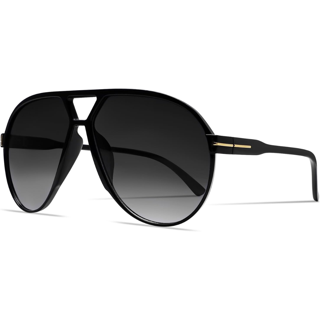 Square Aviator Sunglasses UV400 Protection Unisex Lightweight Retro Eyewear for Men Women Outdoor Beach Driving Everyday Style