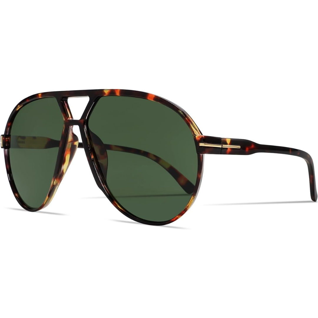 Square Aviator Sunglasses UV400 Protection Unisex Lightweight Retro Eyewear for Men Women Outdoor Beach Driving Everyday Style