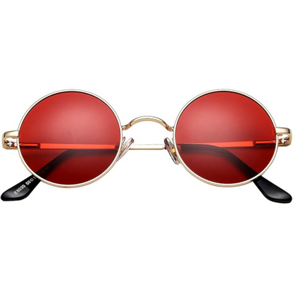 Circle Frame Polarized Sunglasses Anti-Glare UV Protection Vintage Round Eyewear for Outdoor Beach Festival Everyday Wear Men Women