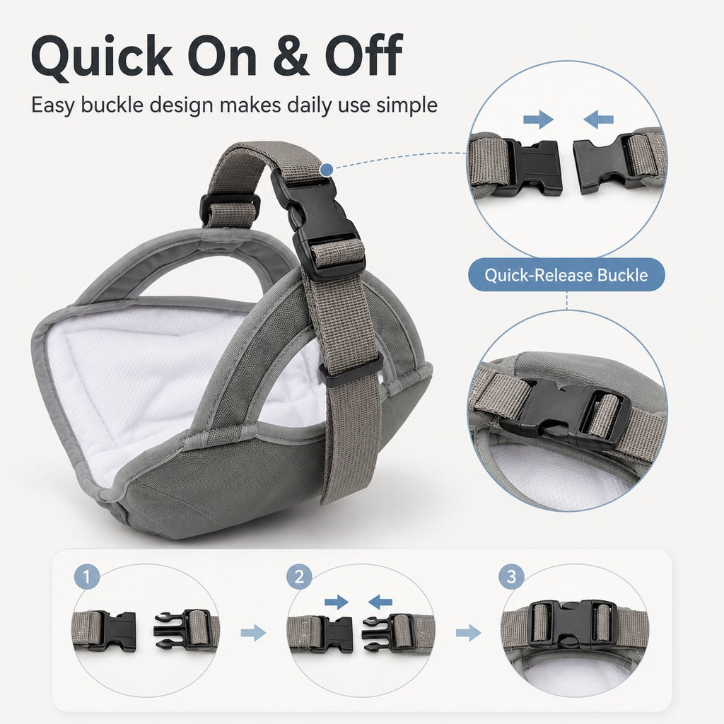 Ortekor Reusable Female Dog Diaper for Heat Cycles - Adjustable Washable Sanitary Pants for Home & Travel