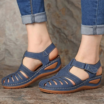Women's Orthopedic Gladiator Sandals with Arch Support & Adjustable Straps for All-Day Comfort