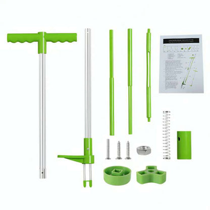 Stand-Up Weed Remover Tool with Root Extraction Claws for Lawns Gardens Flower Beds Patios Walkways Dandelion Thistle Removal