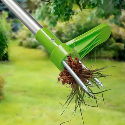 Upright Dandelion Digger Tool with Long Handle for Lawns and Flower Beds – Stand-Up Root Extractor for Gardens and Yards